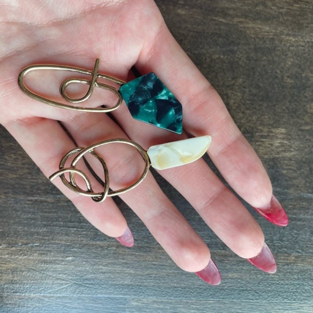 Angelica Stones W Gold Earrings - Picture 8 of 11